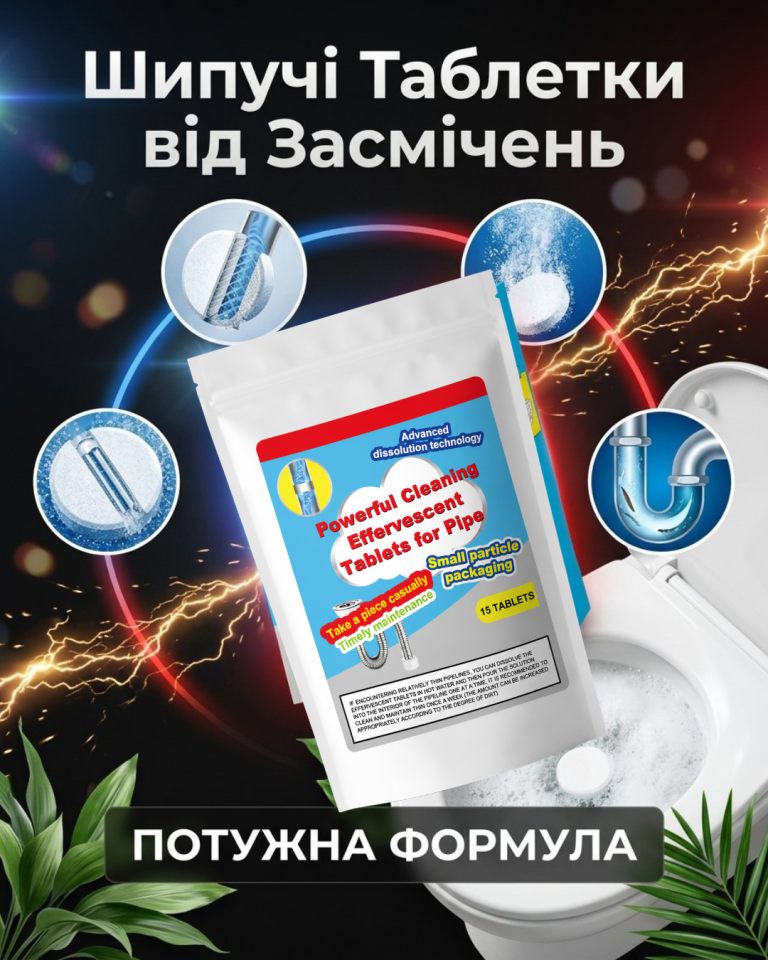 Шипучі таблетки від засмічень